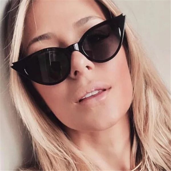 

xojox cat eye sunglasses women vintage brand designer fashion sun glasses retro black red glasses ladies eyegalsses uv400, White;black