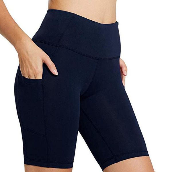 

gym sports shorts women skin solid color tights woman leggings biker yoga shorts fitness cycling women workout gym #yj, White;red