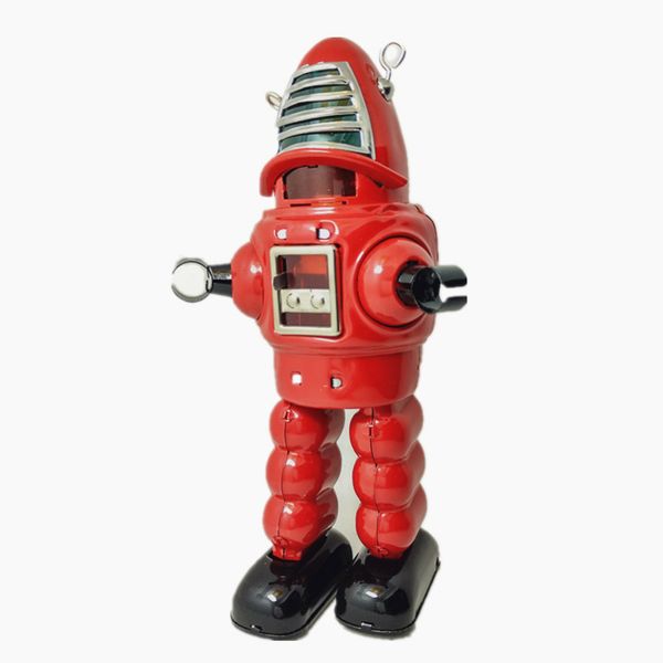 

funny] collection retro wind up toy metal tin space mechanical planet bullet robot clockwork toy figures model kids gift