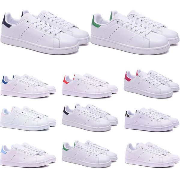 

2019 36 45 for mens womens stan designer black white red blue silver pink smith sneakers casual size - outdoor shoes