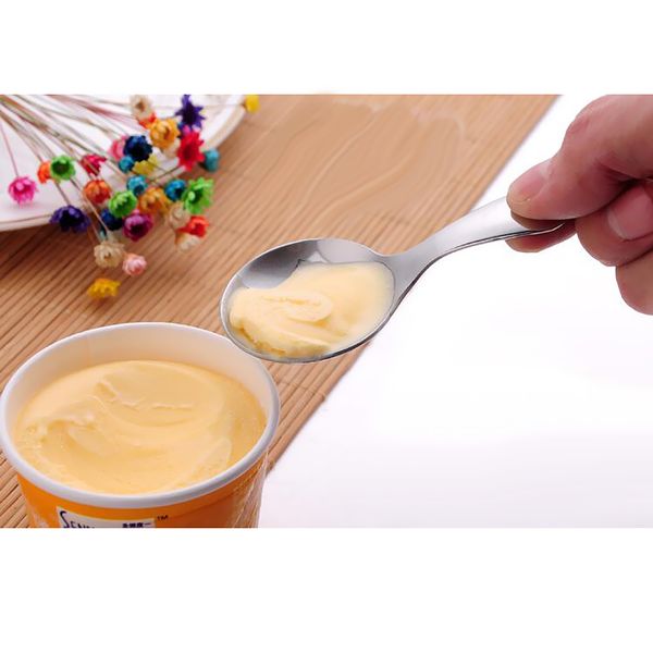 

10pcs stainless steel dinner spoons short kids spoon kitchen restaurant use