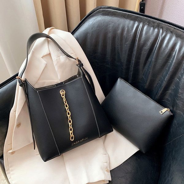 

large capacity mother and daughter bag 2020 new korean version of the wild fashion chain one-shoulder portable bucket bag