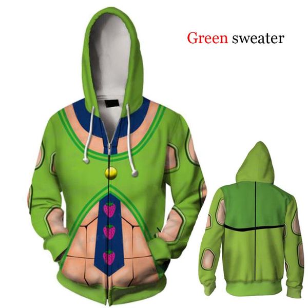 

популярная jojo в bizarre adventure hoodie мужские dio аниме jojo толстовка толстовка школа zipper равномерное новый раунд шеи толстовка, Black