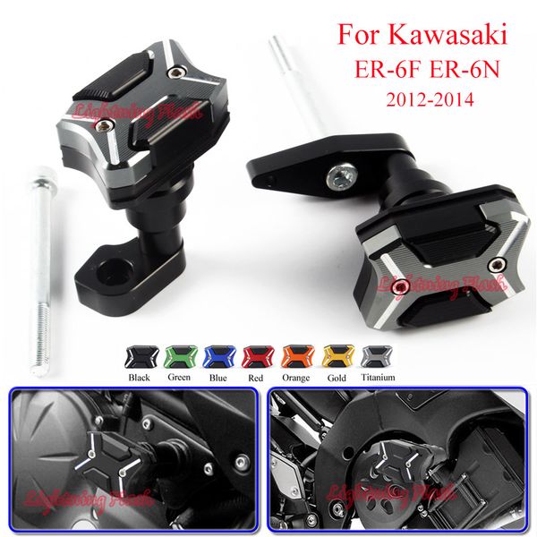 

for er-6f er-6n 2012 2013 2014 motorcycle crash pads engine case frame sliders falling protection anti-drop ball pads