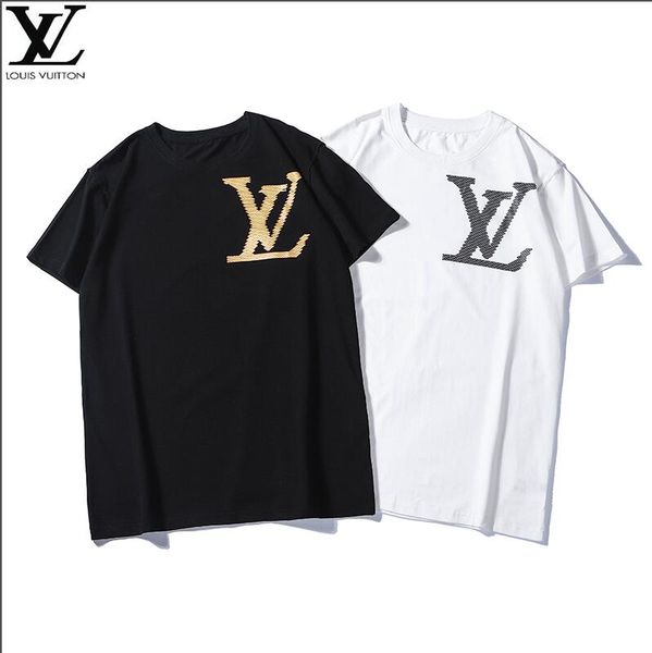 

luxury men's designers t-shirt designer casual short sleeve fashion letter printing men's and women's hip hop t-shirt-011, White