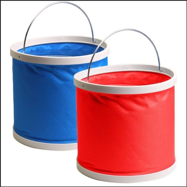 

multi-function folding car wash bucket fishing bucket storage basins large portable outdoor camping 11l