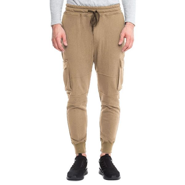 

mjartoria autumn men pants hip hop harem joggers pants male trousers mens solid multi-pocket cargo skinny fit sweatpants, Black