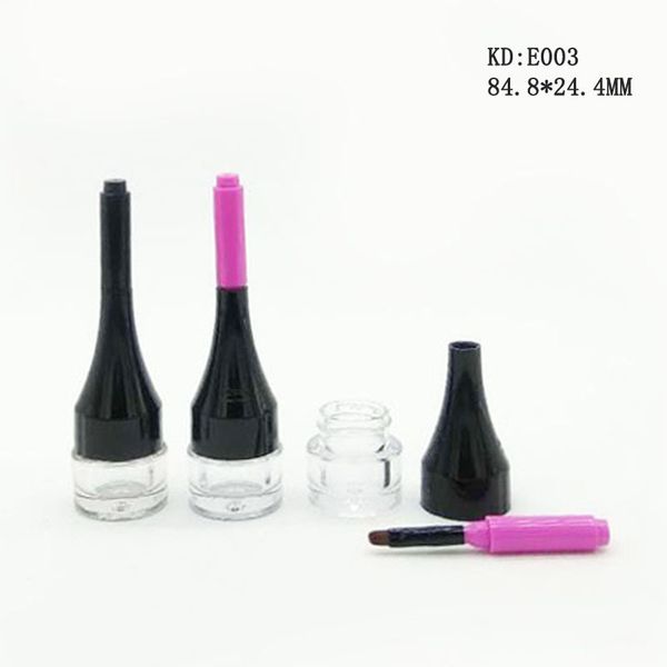 

2g empty eye cream bottles with brush applicator eyeliner gel bottle eye shadow cream bottle