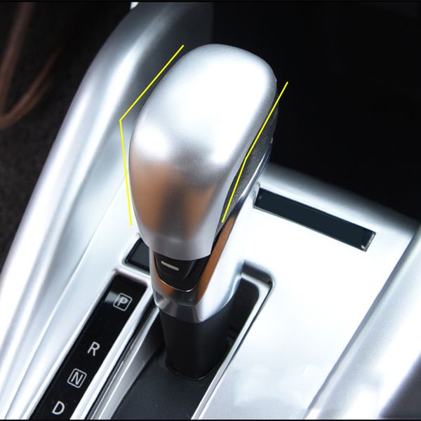 

car abs chrome gear shift knob head collars cover shift knob cap for kicks 2017 2018 2019