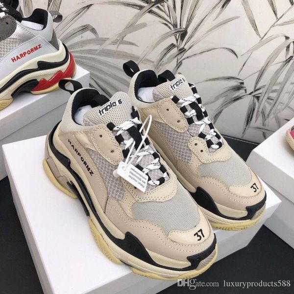 

harpormz daddy shoes designer sneakers women sneakers fashion luxury designer women shoes designer fashion luxury 2020 brand men shoes, Red;white