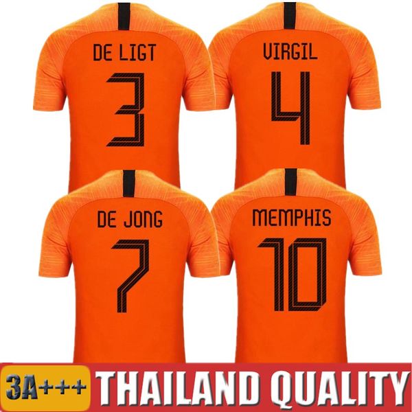 

2020 2021 netherlands soccer jerseys de jong wijnaldum holland football shirt set virgil 20 21 strootman memphis men kids kit uniforms, Black;yellow
