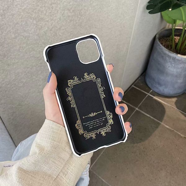 

luxury designer phone cases for iphone 11 pro max xr xs 7/8 plus pu leather fashion phone back for samsung s20 s10 s9 note 9 10p case