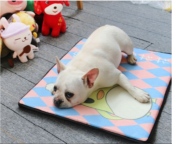 

summer cooling mat sleeping bed soft pet dog cat heat relief cushion pad random color