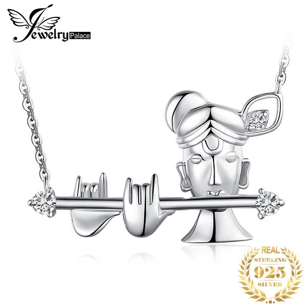 

jewelrypalace vintage cubic zirconia krishna integral pendant nacklace choker 925 sterling silver necklace silver jewelry making