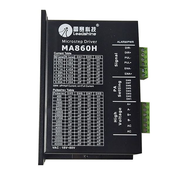 

ma860h hybrid шаг драйвер контроллера 2 этапы управления двигателя шаг за шагом 18-80v