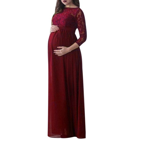 

nursing dress women lace newborn pgraphy props breastfeeding dress for feeding maternity pregnancy clothes plus size 18dec21, White