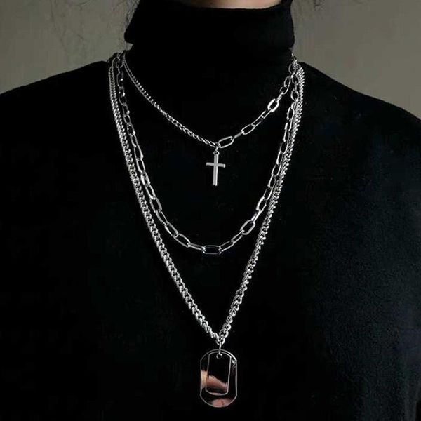 

19fw cross pendant necklace men women religious jewelry collar hip hop outdoor street accessories festival gift necklace hfymxl003