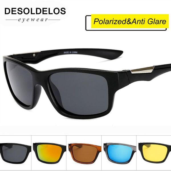 

polarized sunglasses men night vision goggles men's fishing driving glasses male anti-glare sun glasses for men p1025, White;black