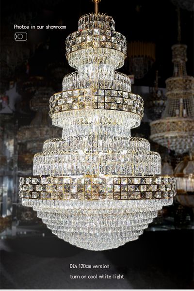 

european crystal chandelier lights fixture led american modern chandeliers european big droplight home l indoor lighting dia120cm150cm