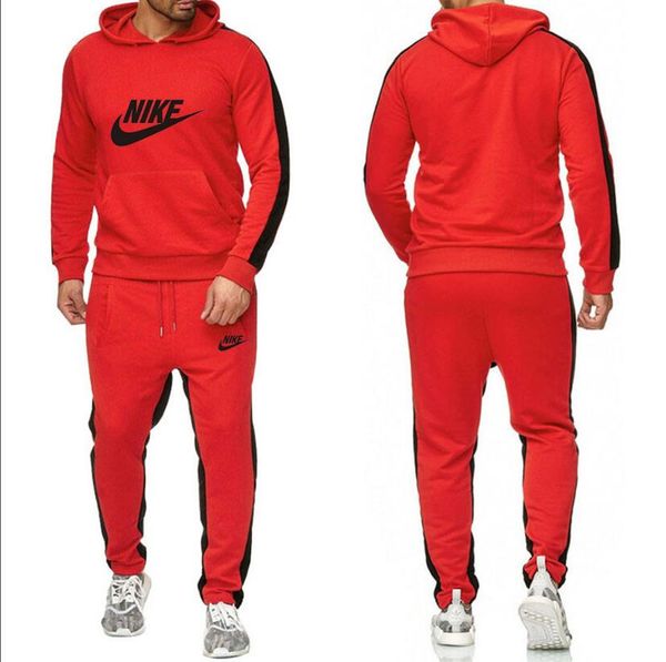 

new designer men women brand 2020nike hooded sports hoodie sweat pants sportswear casual outfit suit hoodie+pants 2pcs, Gray