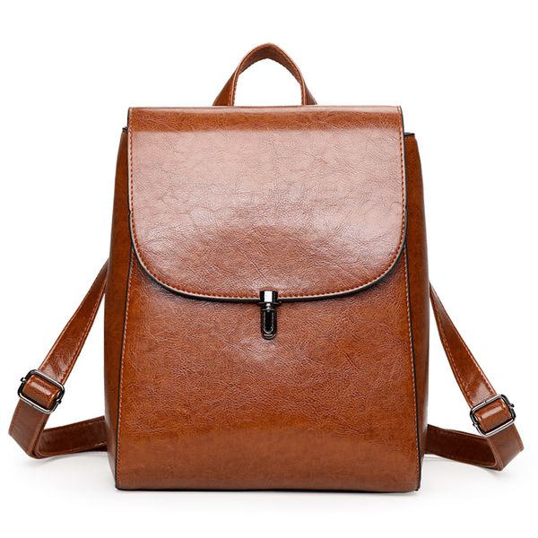 

2018 fashion women backpacks pu leather backpack shoulder bags daypack for women female rucksack feminine mochila