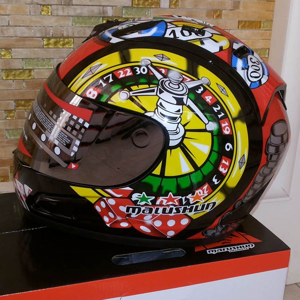 

2018 for malushun winter anti-fog helmet for men motorcycle helmet racing poker women