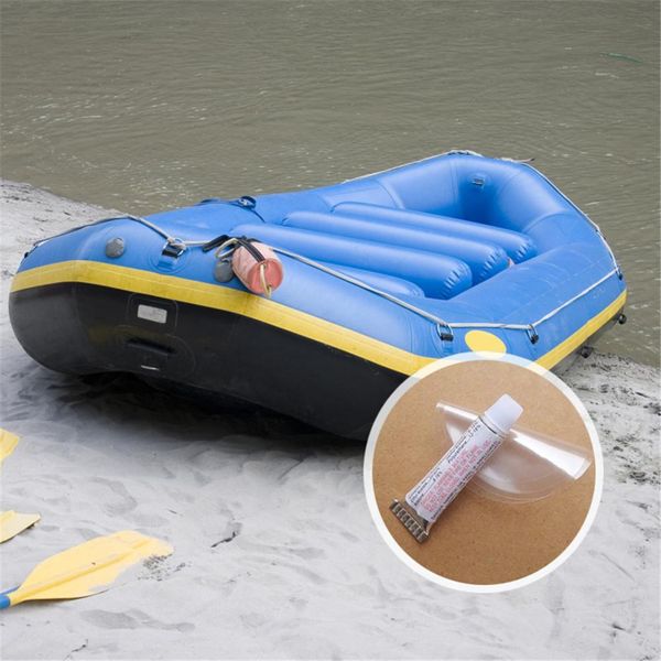 

3pcs pvc repair glue + patch suitable for swimming ring inflatable mattress dinghy repair inflatable boat kayak glue