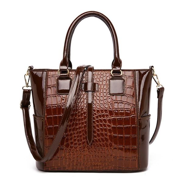 

2020 women's bag luxury classic crocodile pattern handbag brand designer large capacityshoulder messenger bags