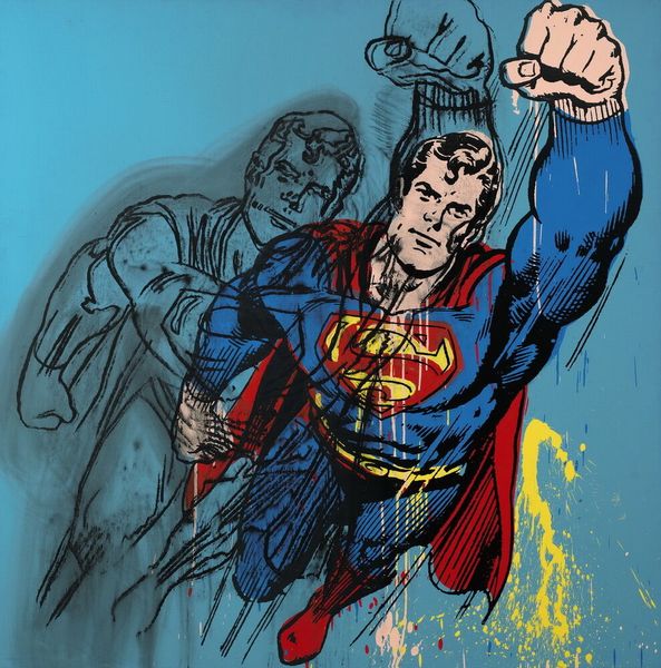 

Andy Warhol Superman Home Decor Handpainted &HD Print Oil Painting On Canvas Wall Art Canvas Pictures 191113