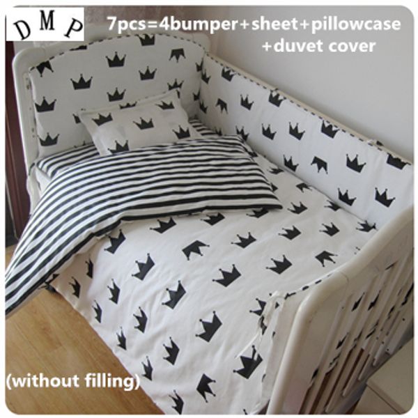 

promotion 6/7pcs crib bedding set soft baby sheet bumpers,comfortable baby bedding set,duvet cover,120*60/120*70cm
