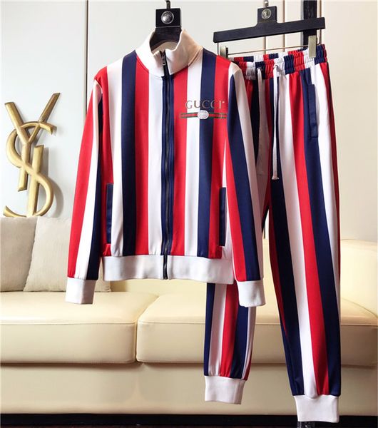 

2019 дизайнерские спортивные костюмы мужчины марка дизайнер спортивные топы брюки костюмы логотип мода осень мужчины марка кофты молнии мужс, Gray