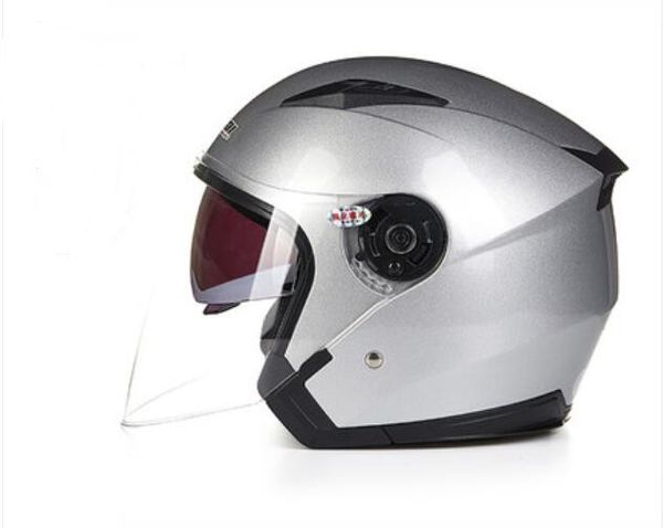 

for jiekai 516 double lens helmet men & women four seasons capacitor helmet half-helmet capacitor fog proof