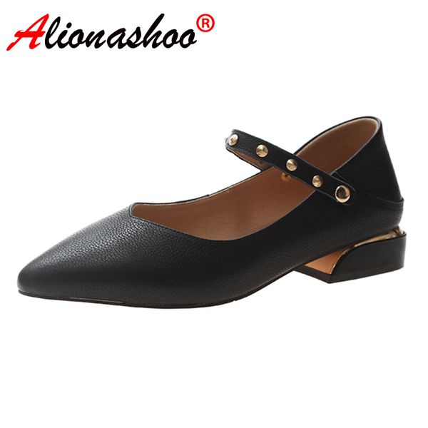 

genuine leather women flats ladies oxford shoes pointed toe buckle strap women casual shoes black beige size 34-40