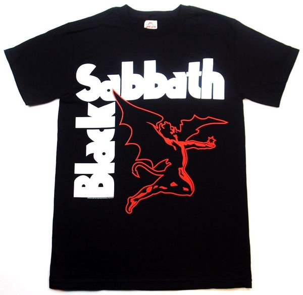 

Новый черный SWholesaleTH Оптовая Демон металл рок-группа мужская черная футболка разм