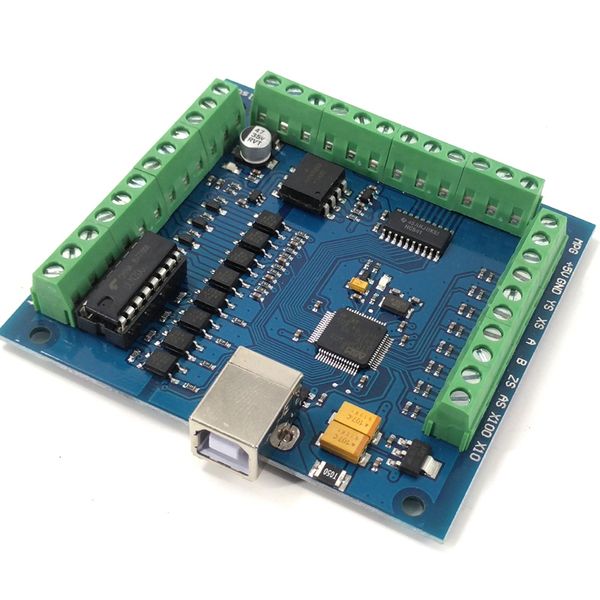 

cnc mach3 usb 4 axis 100khz usbcnc smooth stepper motion controller card breakout board for cnc engraving 12-24v