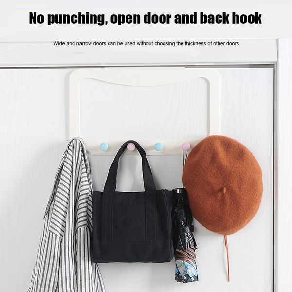 

newly adhesive back door hanger hanging hook durable for home bedroom towel clothes te889