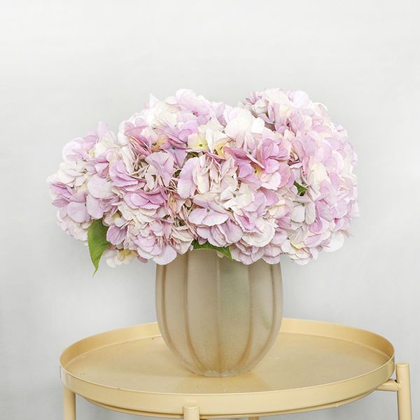 

artificial hydrangea flowers branch fake flores for fall wedding party diy decoration