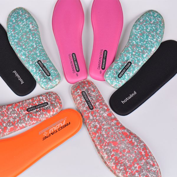 

3 pairs memory foam ortholite stretch breathable deodorant running cushion insoles for feet man women insoles for shoes sole pad, Black