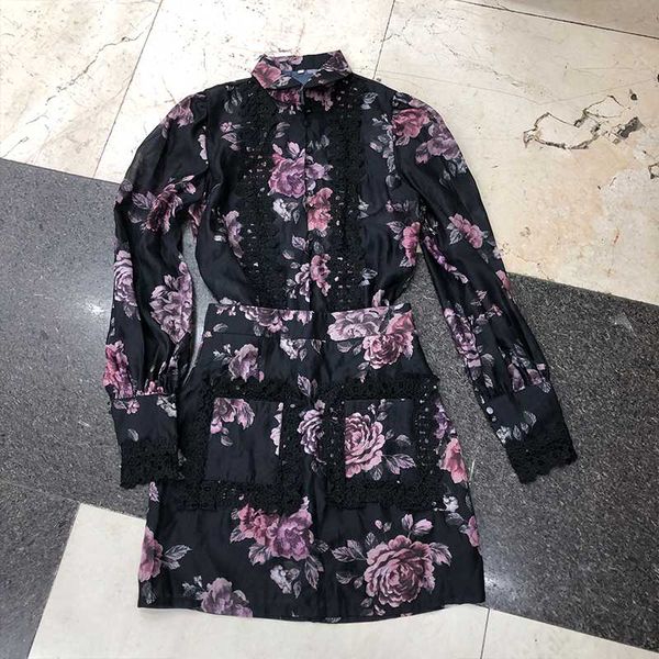 

two piece dress ch031112 fashion women's sets 2021 runway luxury european design party style clothing, White