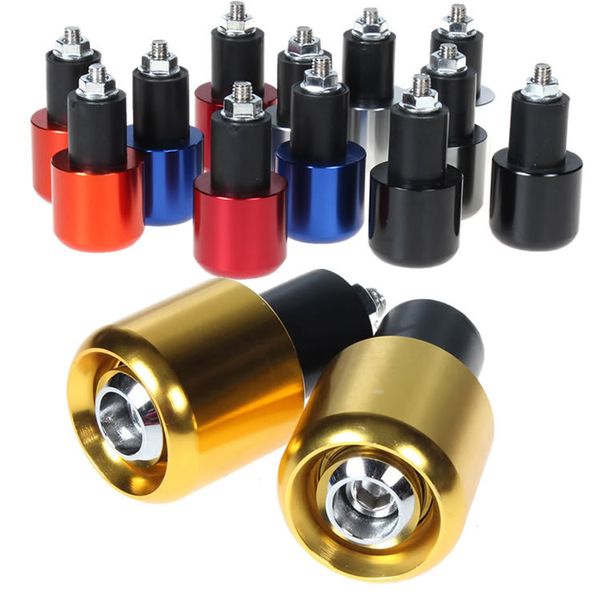 

1 pair universal 20mm cnc aluminum alloy motorcycle handlebar handle grips bar ends cap plugs slider