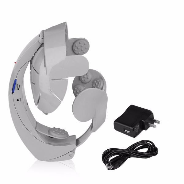 

electric head massager brain massage relax fashion easy acupuncture points gray home relaxation humanized design health care