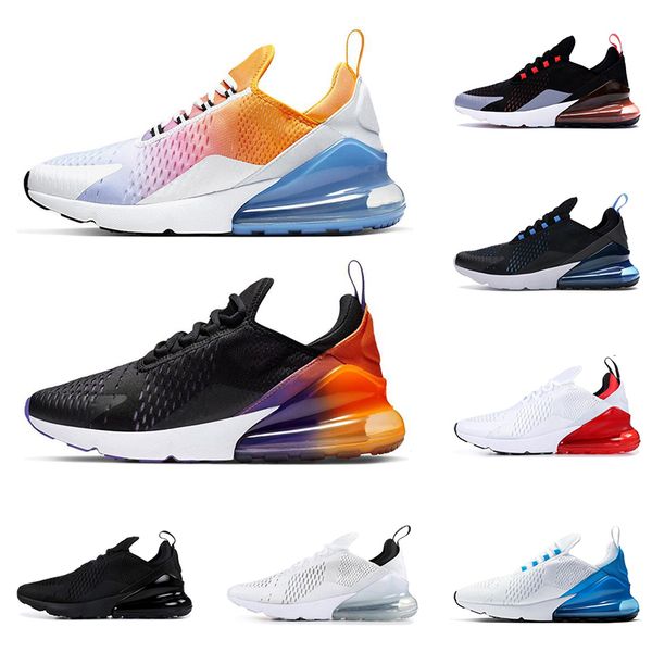 

2019 men running shoes fashion summer gradients triple black regency purple breathable react 270s mens trainers designer sports sneakers