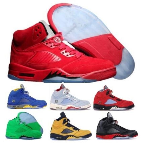 

5s 5 basketball red suede trophy room laney bred inspire oreo grape olympic og 2019 new mens women designer sneakers shoes