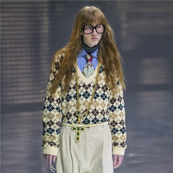 

1226 2020 весна бренд же стиль sweter пуловер v образным вырезом мода плед роскошная женская одежда kint changji, White;black