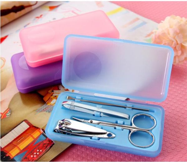 

nail manicure set adults nail tools sets trimmers pedicure scissor kids kits nail accessories 4pcs/set