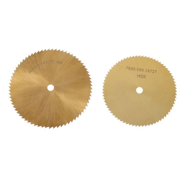 

70/80mm hss ti-coated circular saw blade metal woodworking plastic cutting 6mm x4ye