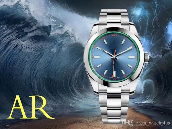 

designer watches 116400 luxury mens watches 40mm automatic mechanical 2824 movement 904l stainless steel montre de luxe wristwatches, Slivery;brown