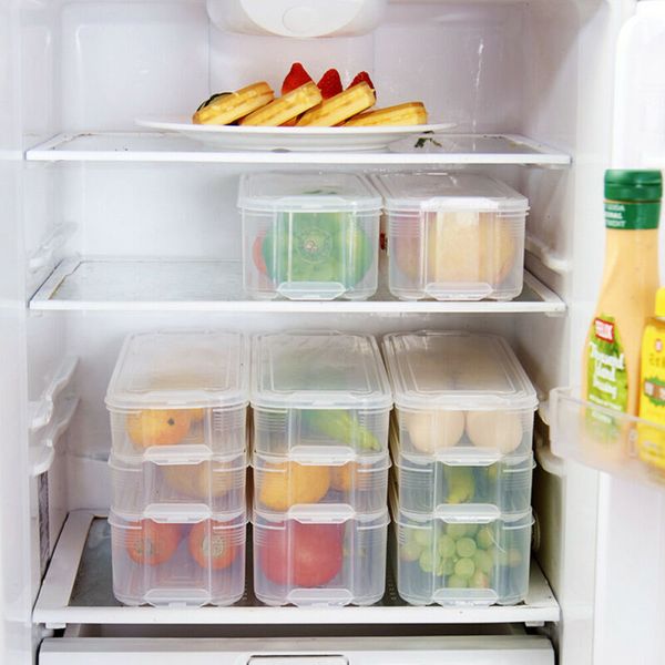 

home kitchen sealed storage box rectangular refrigerator containers bottles,jars & boxes