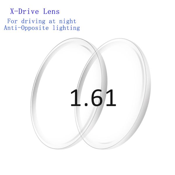 

1.61 index night driving prescription glasses lenses anti-opposite lighting myopia hyperopia eyeglasses lens for drivers