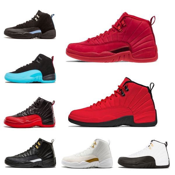 

12 12s basketball shoes for mens fiba winterized black wntr gym red flu game gamma blue taxi the master star sports sneakers 40-46